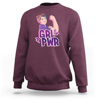 GRL PWR Girl Power Feminist Women Power Women's Day Sweatshirt - Wonder Print Shop