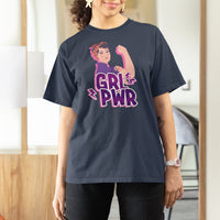 GRL PWR Girl Power Feminist Women Power Women's Day T Shirt For Women - Wonder Print Shop