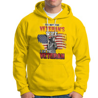 Female Veteran Hoodie I'm Not The Veterans Wife - Wonder Print Shop