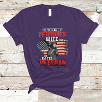 Female Veteran T Shirt I'm Not The Veterans Wife - Wonder Print Shop