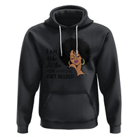 Black Queen Lady Curly Natural Afro African American Ladies Hoodie - Wonder Print Shop