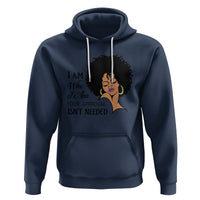 Black Queen Lady Curly Natural Afro African American Ladies Hoodie - Wonder Print Shop