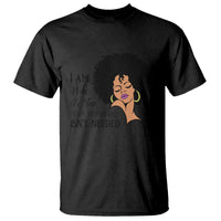 Black Queen Lady Curly Natural Afro African American Ladies T Shirt - Wonder Print Shop
