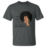Black Queen Lady Curly Natural Afro African American Ladies T Shirt - Wonder Print Shop