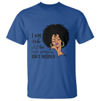 Black Queen Lady Curly Natural Afro African American Ladies T Shirt - Wonder Print Shop