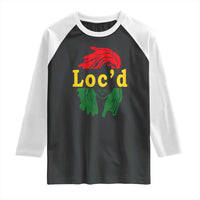 Locd Hair Girl Raglan Shirt Black Woman Melanin Girl Juneteenth