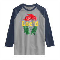 Locd Hair Girl Raglan Shirt Black Woman Melanin Girl Juneteenth