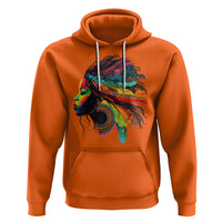 My Roots Afro Hoodie Rainbow Dashiki African Tribal Woman Natural Roots Hair - Wonder Print Shop