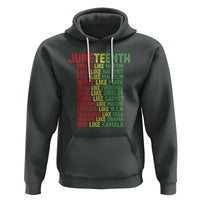Happy Juneteenth Hoodie Dream Like Leaders - Wonder Print Shop