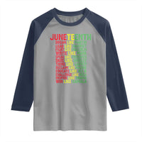 Happy Juneteenth Raglan Shirt Dream Like Leaders