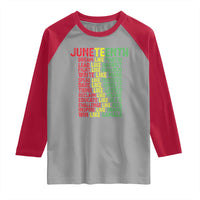 Happy Juneteenth Raglan Shirt Dream Like Leaders