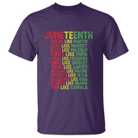 Happy Juneteenth T Shirt Dream Like Leaders - Wonder Print Shop