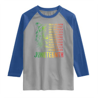 Juneteenth Raglan Shirt Dream Like Leaders