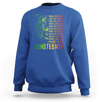 Juneteenth Sweatshirt Dream Like Leaders - Wonder Print Shop