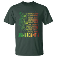 Juneteenth T Shirt Dream Like Leaders - Wonder Print Shop