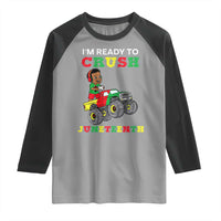 Black Boy Gamer Raglan Shirt I'm Ready To Crush Juneteenth for Boys Toddler