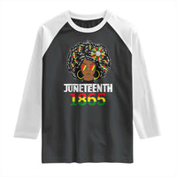 Afro Black Queen Juneteenth 1865 Raglan Shirt