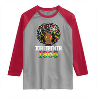 Afro Black Queen Juneteenth 1865 Raglan Shirt