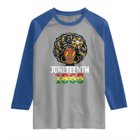 Afro Black Queen Juneteenth 1865 Raglan Shirt