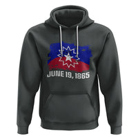 Juneteenth Flag Hoodie Black Freedom Black History - Wonder Print Shop