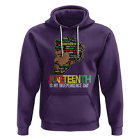 Juneteenth Celebrating Black Freedom African American 1865 Hoodie - Wonder Print Shop