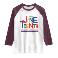 Free Ish Raglan Shirt Juneteenth Celebration Since 1865 Retro