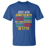 July 4th Juneteenth T Shirt July 4th Juneteenth - My Ancestors Weren't Free - Wonder Print Shop