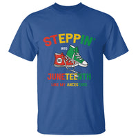 Stepping into Juneteenth T Shirt Like My Ancestors Sneakers 1865 - Wonder Print Shop