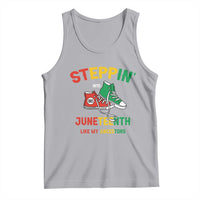 Stepping into Juneteenth 1865 Tank Top Like My Ancestors Sneakers
