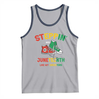 Stepping into Juneteenth 1865 Tank Top Like My Ancestors Sneakers