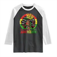 Black Women Raglan Shirt Remembering My Ancestors Juneteenth Celebrate