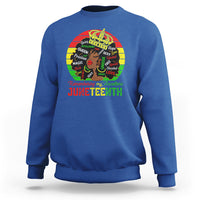 Black Women Sweatshirt Remembering My Ancestors Juneteenth Celebrate - Wonder Print Shop