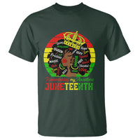 Black Women T Shirt Remembering My Ancestors Juneteenth Celebrate - Wonder Print Shop