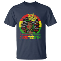 Black Women T Shirt Remembering My Ancestors Juneteenth Celebrate - Wonder Print Shop