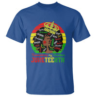 Black Women T Shirt Remembering My Ancestors Juneteenth Celebrate - Wonder Print Shop