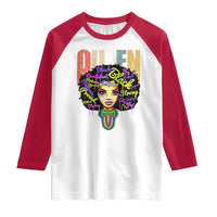 Black Queen Raglan Shirt Proud Melanin Strong Educated Retro Vintage