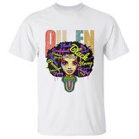 Black Queen T Shirt Proud Melanin Strong Educated Retro Vintage - Wonder Print Shop