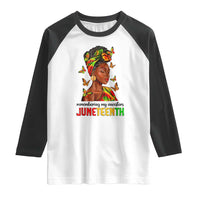 Black Women Raglan Shirt Remembering My Ancestors Juneteenth Celebration