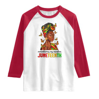 Black Women Raglan Shirt Remembering My Ancestors Juneteenth Celebration