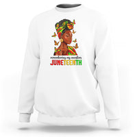 Remembering My Ancestors Juneteenth Celebrate Black Women Sweatshirt - Wonder Print Shop