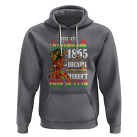 Juneteenth Hoodie For Black Women Because My Ancestor Weren't Free 1776 - Wonder Print Shop