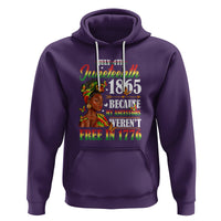 Juneteenth Hoodie For Black Women Because My Ancestor Weren't Free 1776 - Wonder Print Shop