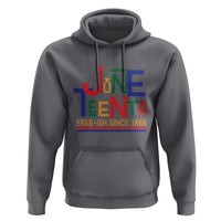 Free Ish Hoodie Juneteenth Celebration Since 1865 Retro - Wonder Print Shop