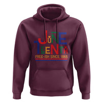 Free Ish Hoodie Juneteenth Celebration Since 1865 Retro - Wonder Print Shop