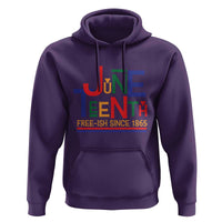 Free Ish Hoodie Juneteenth Celebration Since 1865 Retro - Wonder Print Shop
