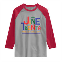 Free Ish Since 1865 Raglan Shirt Juneteenth Celebration Retro
