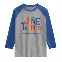 Free Ish Since 1865 Raglan Shirt Juneteenth Celebration Retro