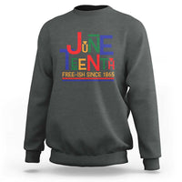 Free Ish Sweatshirt Juneteenth Celebration Since 1865 Retro - Wonder Print Shop