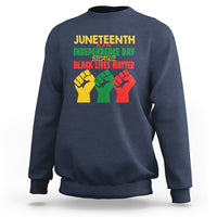 Juneteenth Is My Independence Day Sweatshirt Because BLM - Wonder Print Shop