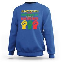 Juneteenth Is My Independence Day Sweatshirt Because BLM - Wonder Print Shop